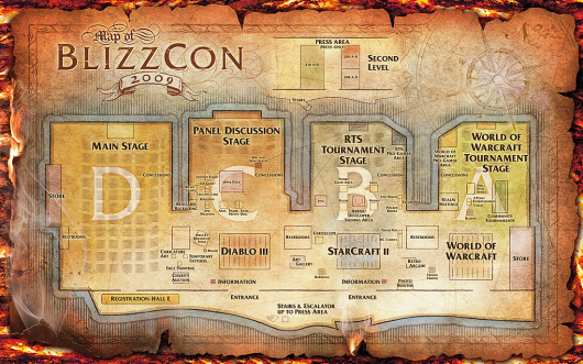 Programme et plan de la BlizzCon 2009