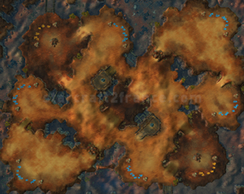 Carte StarCraft 2 : Blistering Sands - Dsert ardent